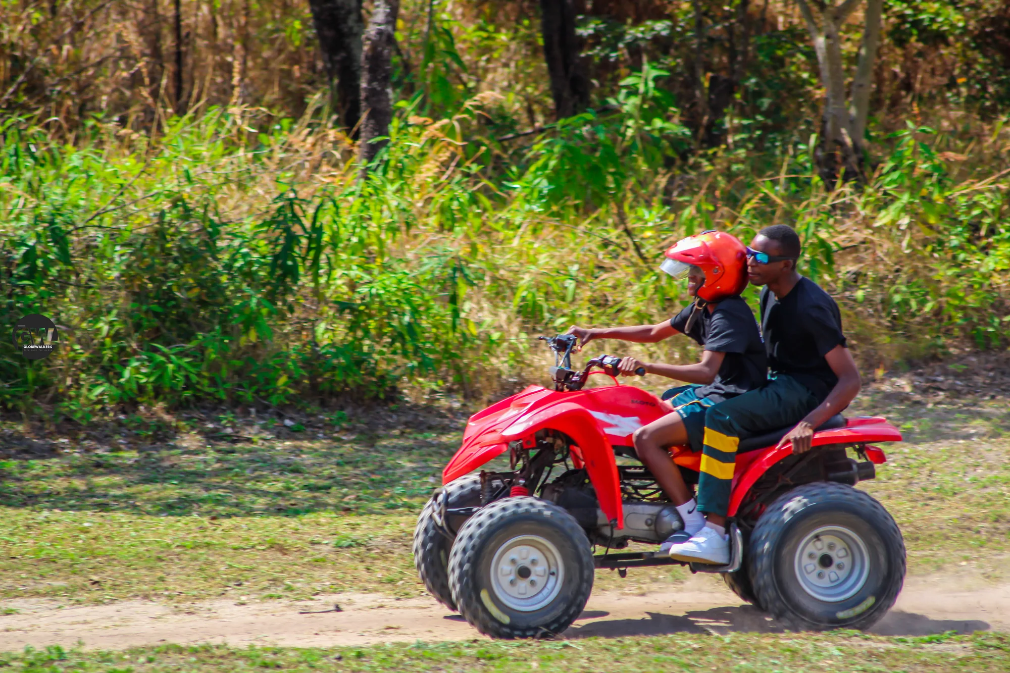 Young travellers walking between activities on the Eastern Highlands Tour, Manicaland, August 2025